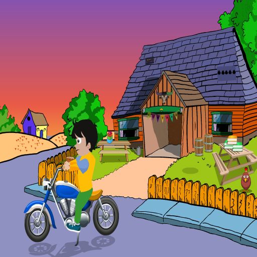 Cute Boy Motorcycle Escape Game Screenshot
