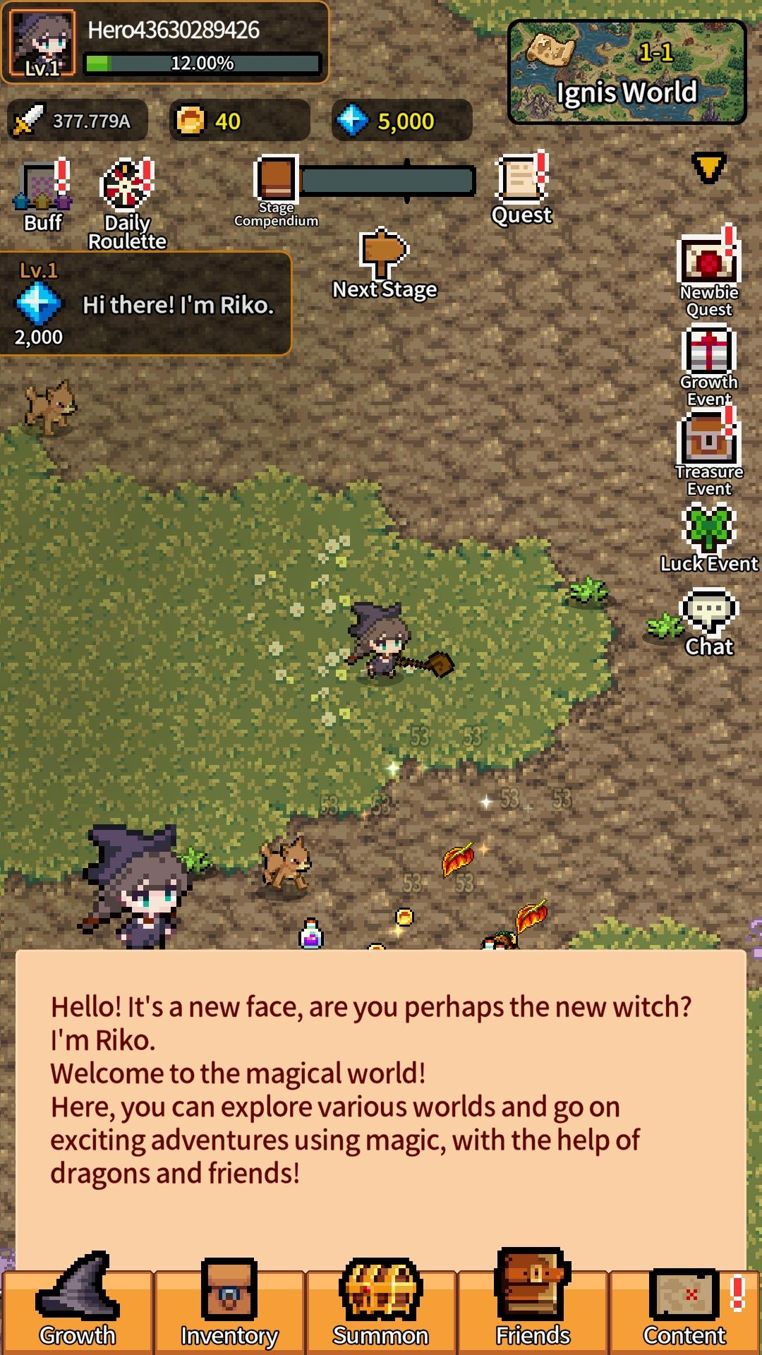 Legend of Little Witch Game Screenshot