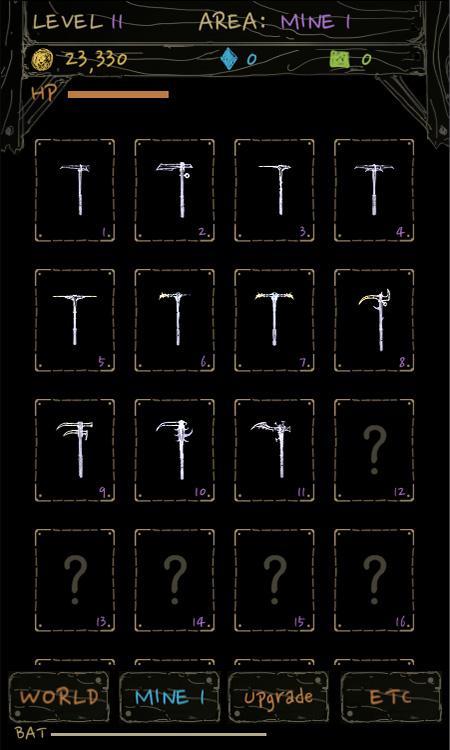 Golden Pickax EX Game Screenshot