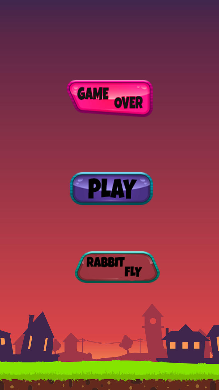 Rabbit Fly space Game Screenshot