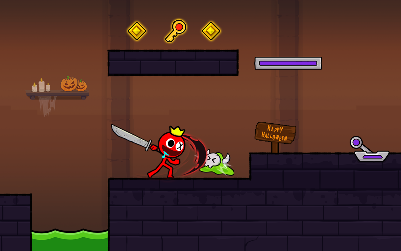 Red Stickman: Stick Adventure screenshot game