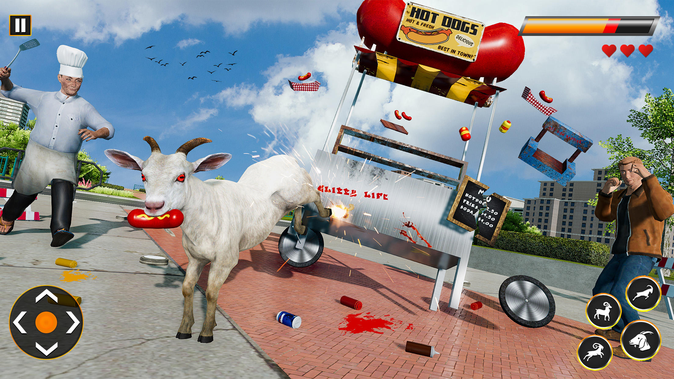 Cuplikan Layar Game Crazy Goat Simulator 3d