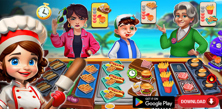Banner of A Chef's Madness cooking Games 1.2.3