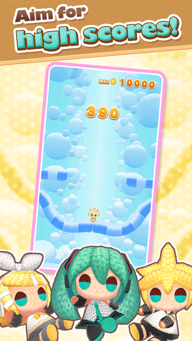 Hatsune Miku Amiguru Jump Game Screenshot