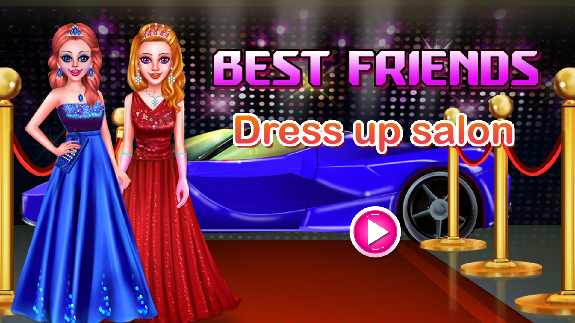 CLOSE FRIENDS DRESS UP SALON Game Screenshot