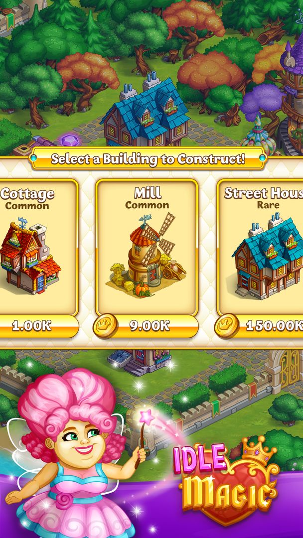Screenshot of Idle Magic:Builder,Miner,Farmer at Click Away City