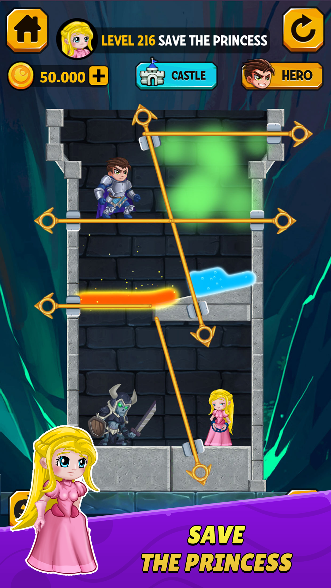 Rescue Hero: Pull The Pin ภาพหน้าจอเกม