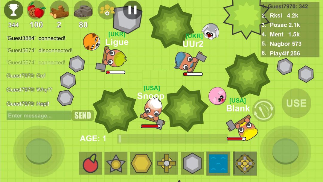 Screenshot of moofarm.io online multiplayer