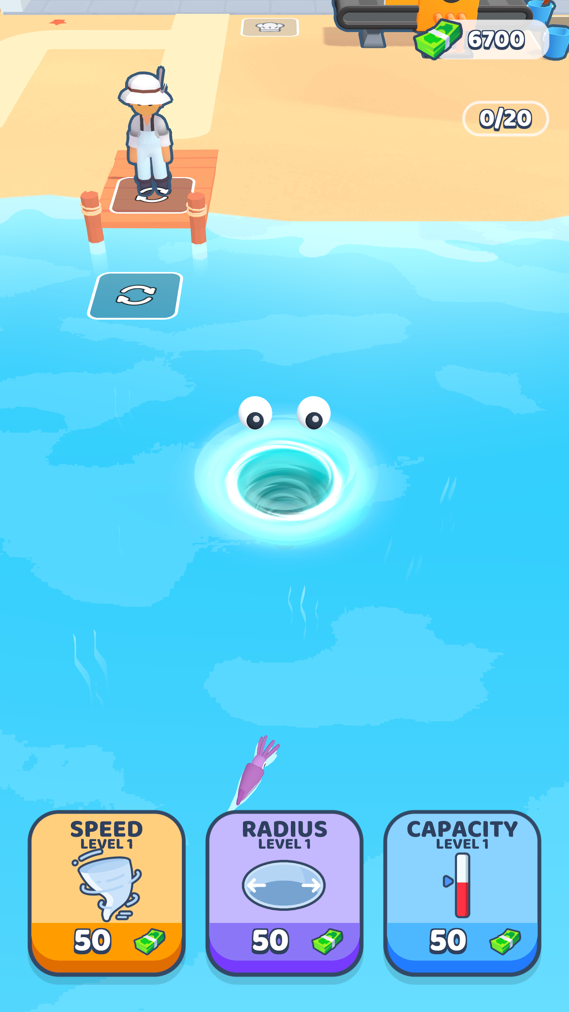 Captura de Tela do Jogo Fishing Whirlpool