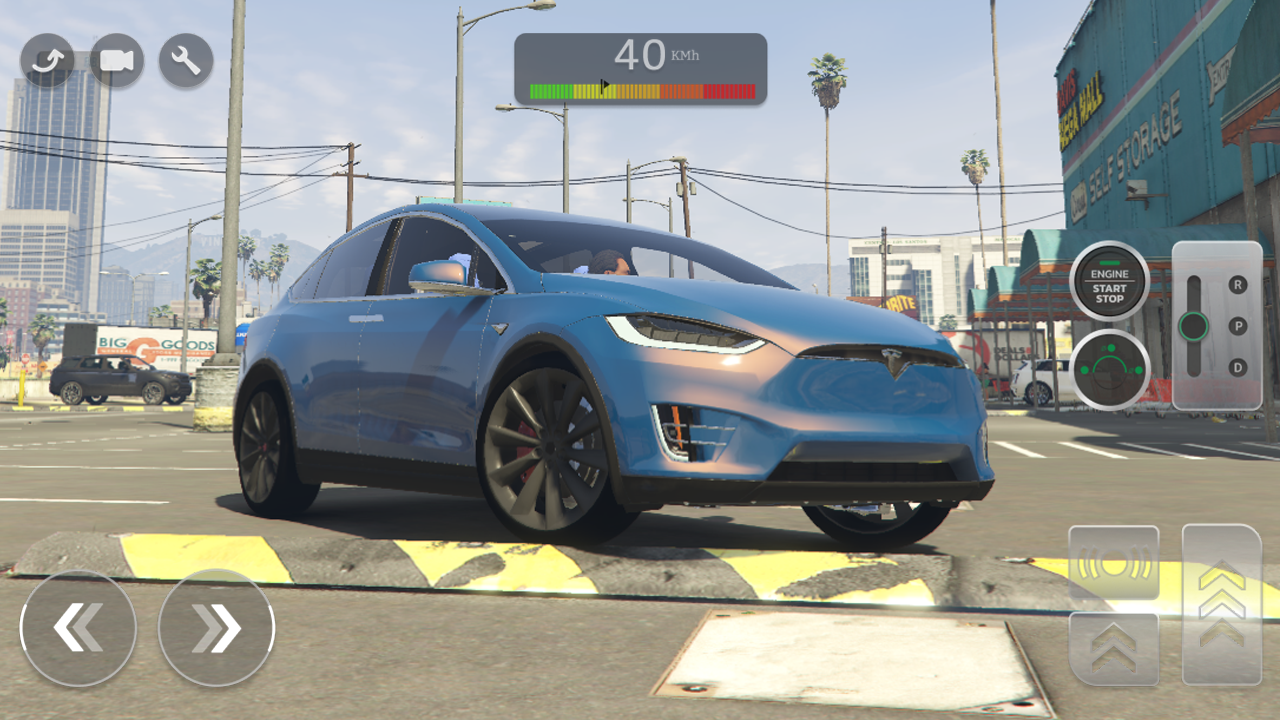 Cuplikan Layar Game Tesla Model X Master Driver