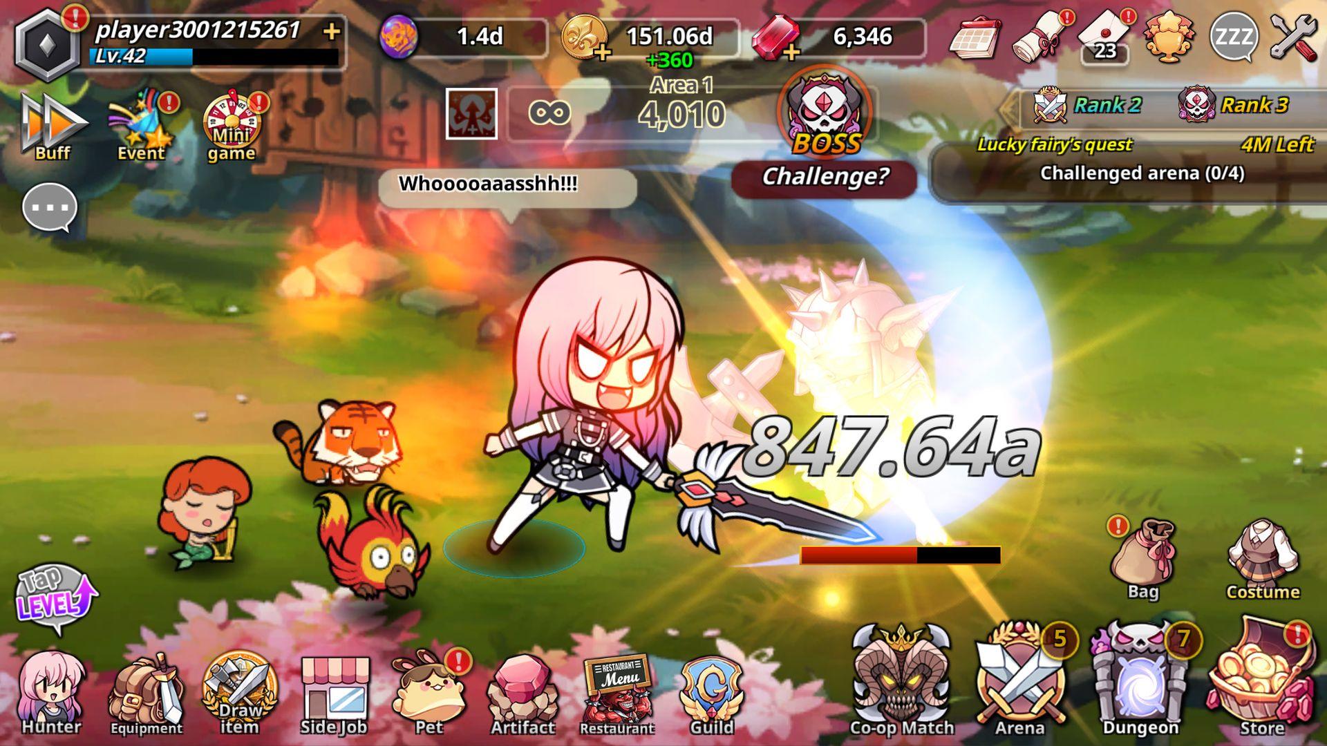 Pow Pow Dungeon : Idle Game Screenshot