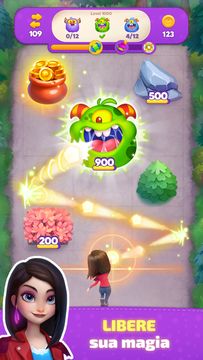 Captura de Tela do Jogo Bounceville Stories: Brick Pop