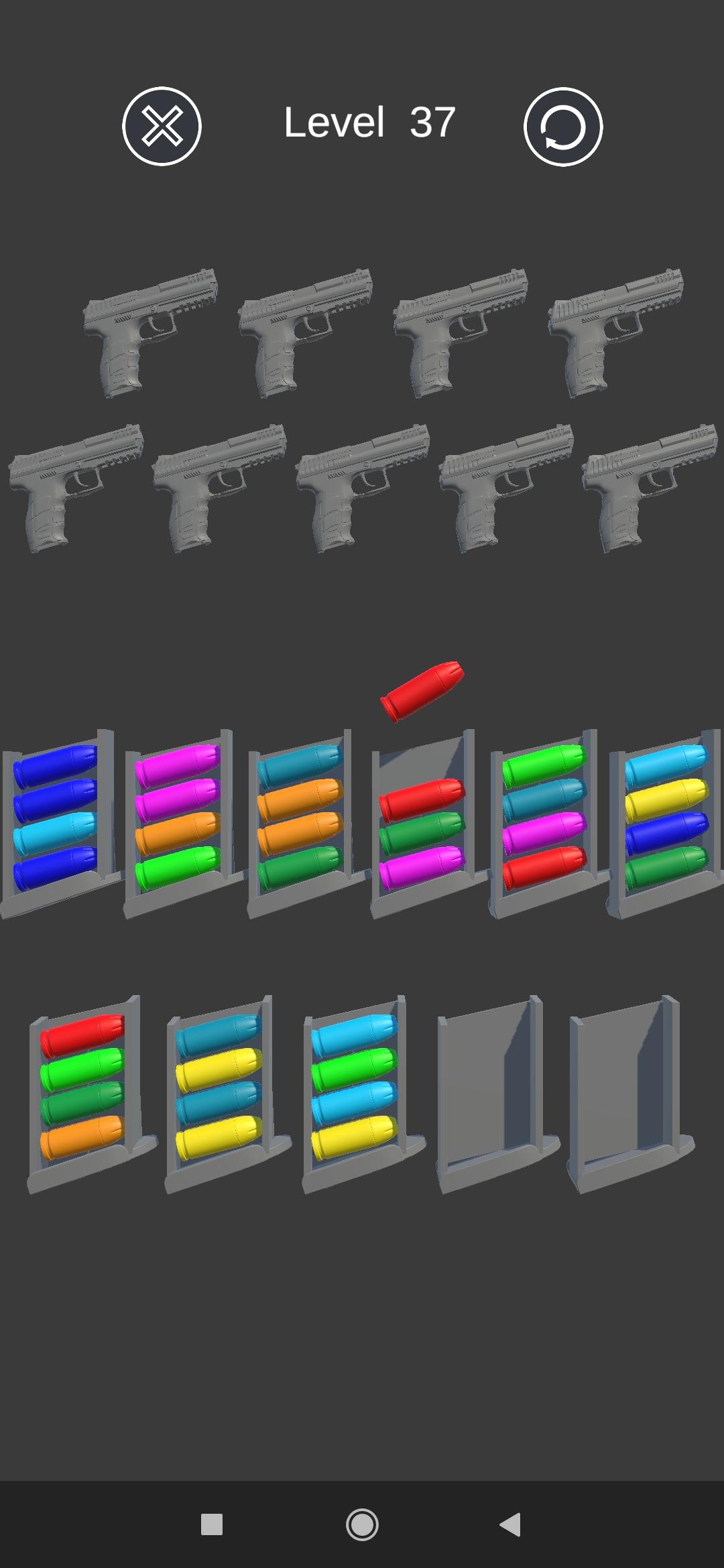 Bullet Sort Puzzle Game Screenshot