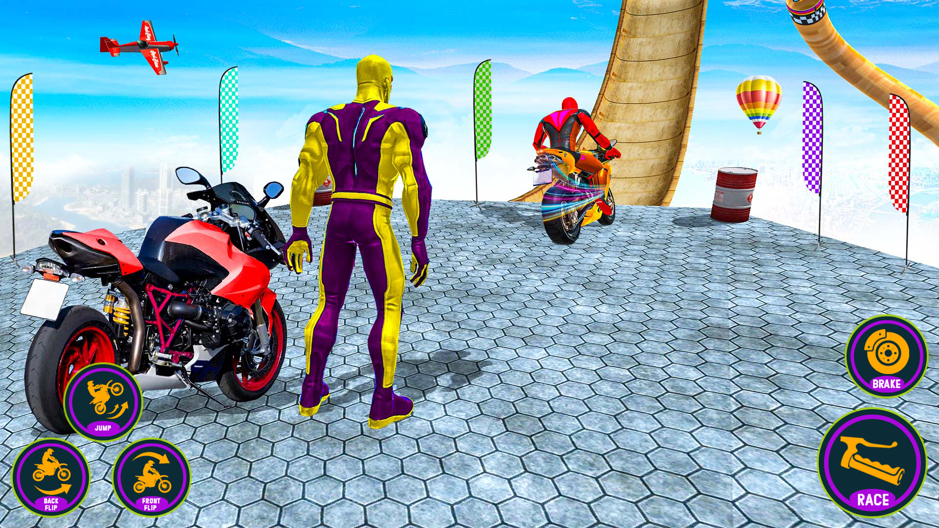 Screenshot 1 of Permainan Bike Stunt Racing Bike 2.3