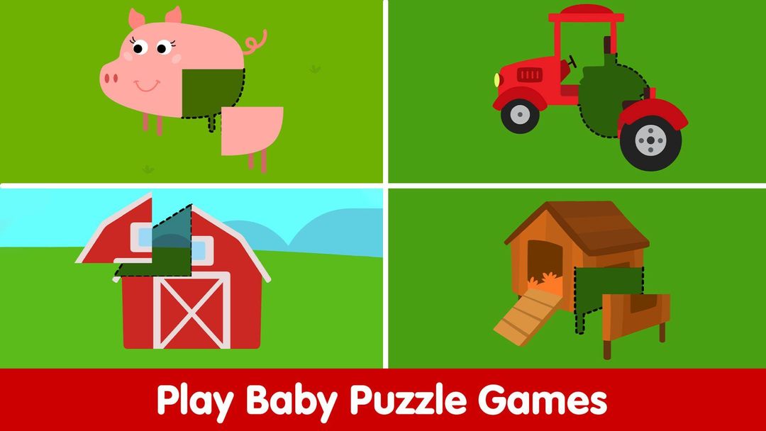 🐓Baby Farm Games - Fun Puzzles for Toddlers🐓遊戲截圖