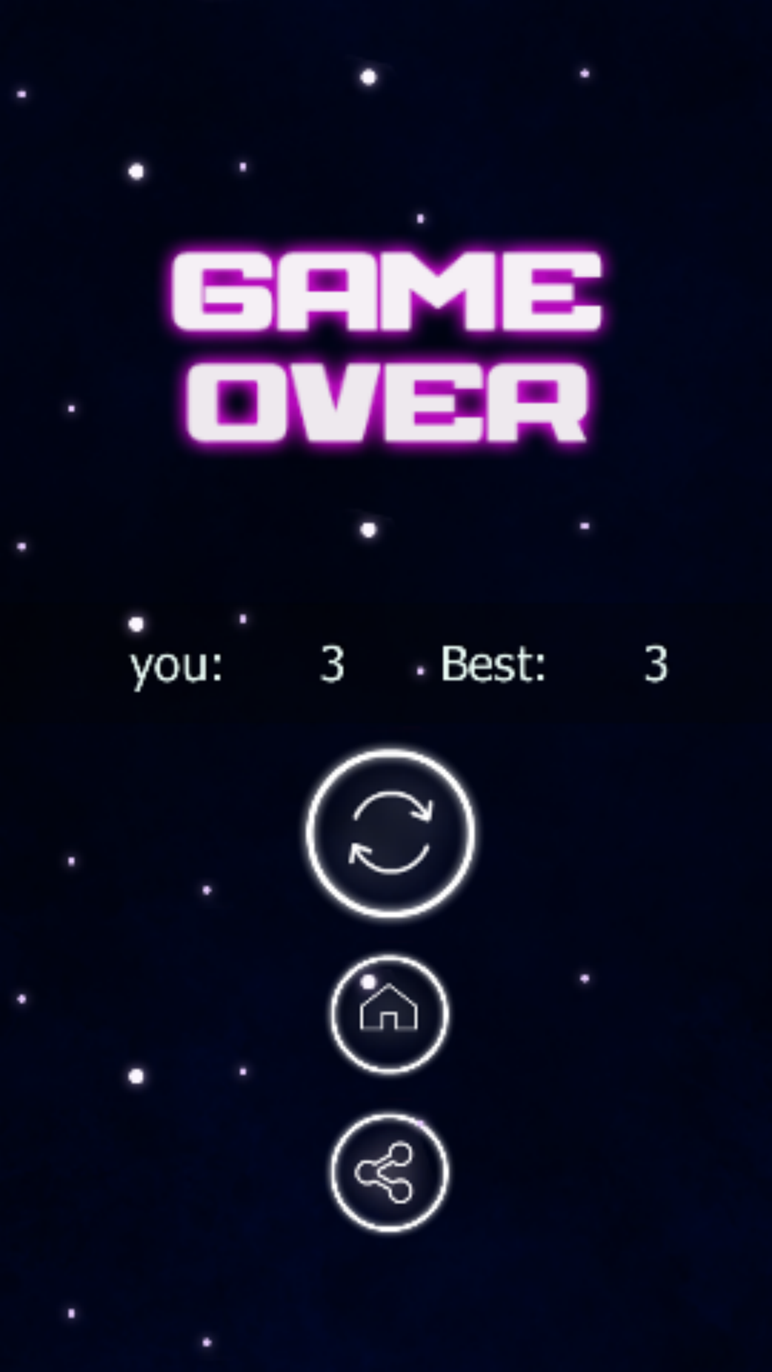 spaceship dash Game Screenshot