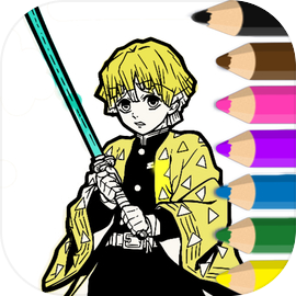 Coloring book for Demon Slayer