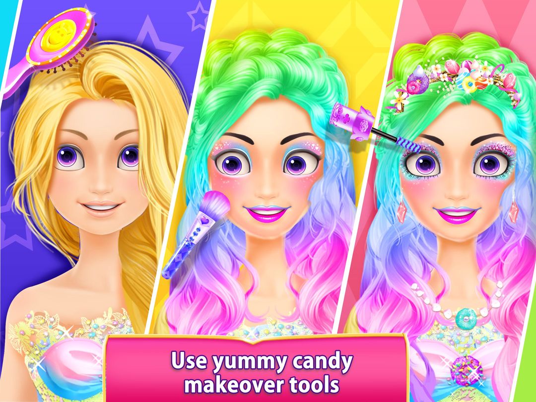 Screenshot of Long Hair Princess Candy Salon