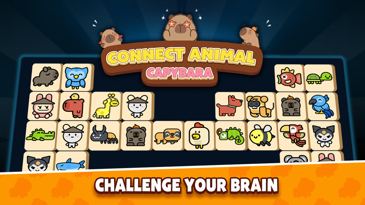 Connect Animal : Capybara Game Screenshot