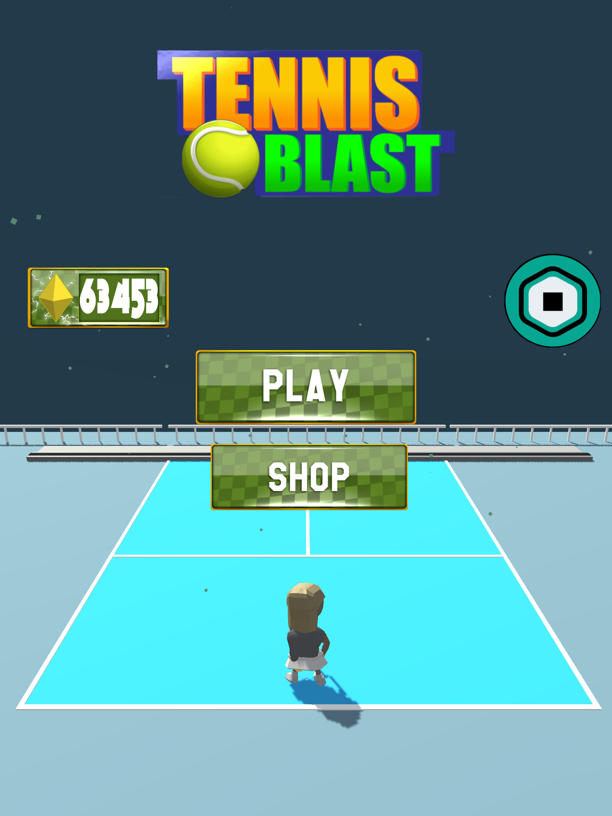 Robux Tennis Blast 게임 스크린 샷