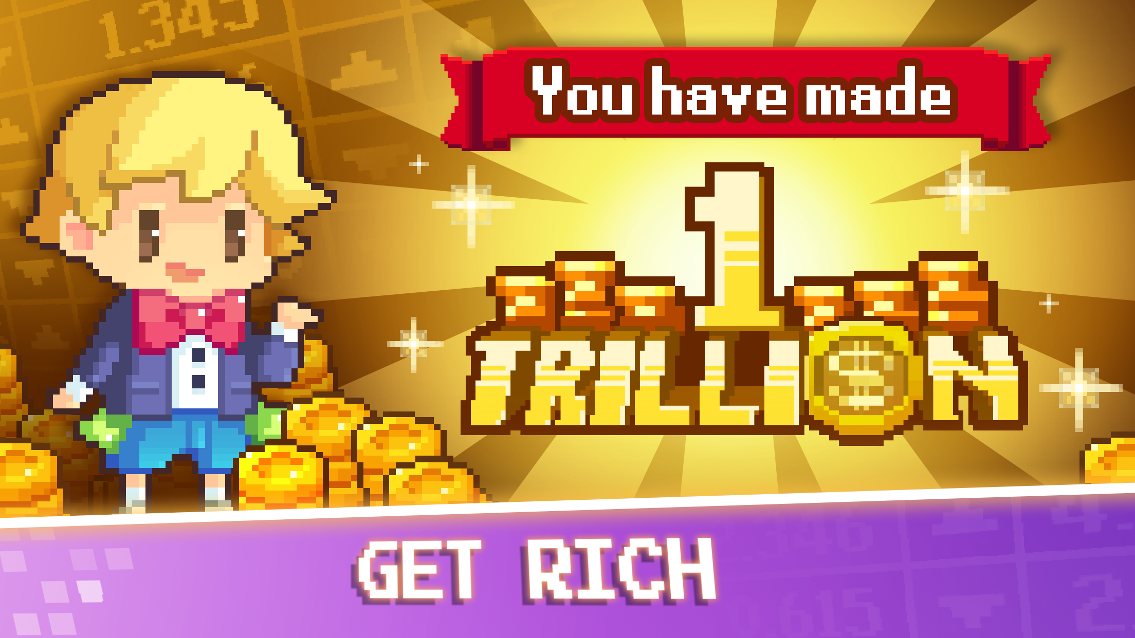 Tap Tap Trillionaire: 8 Bits Game Screenshot
