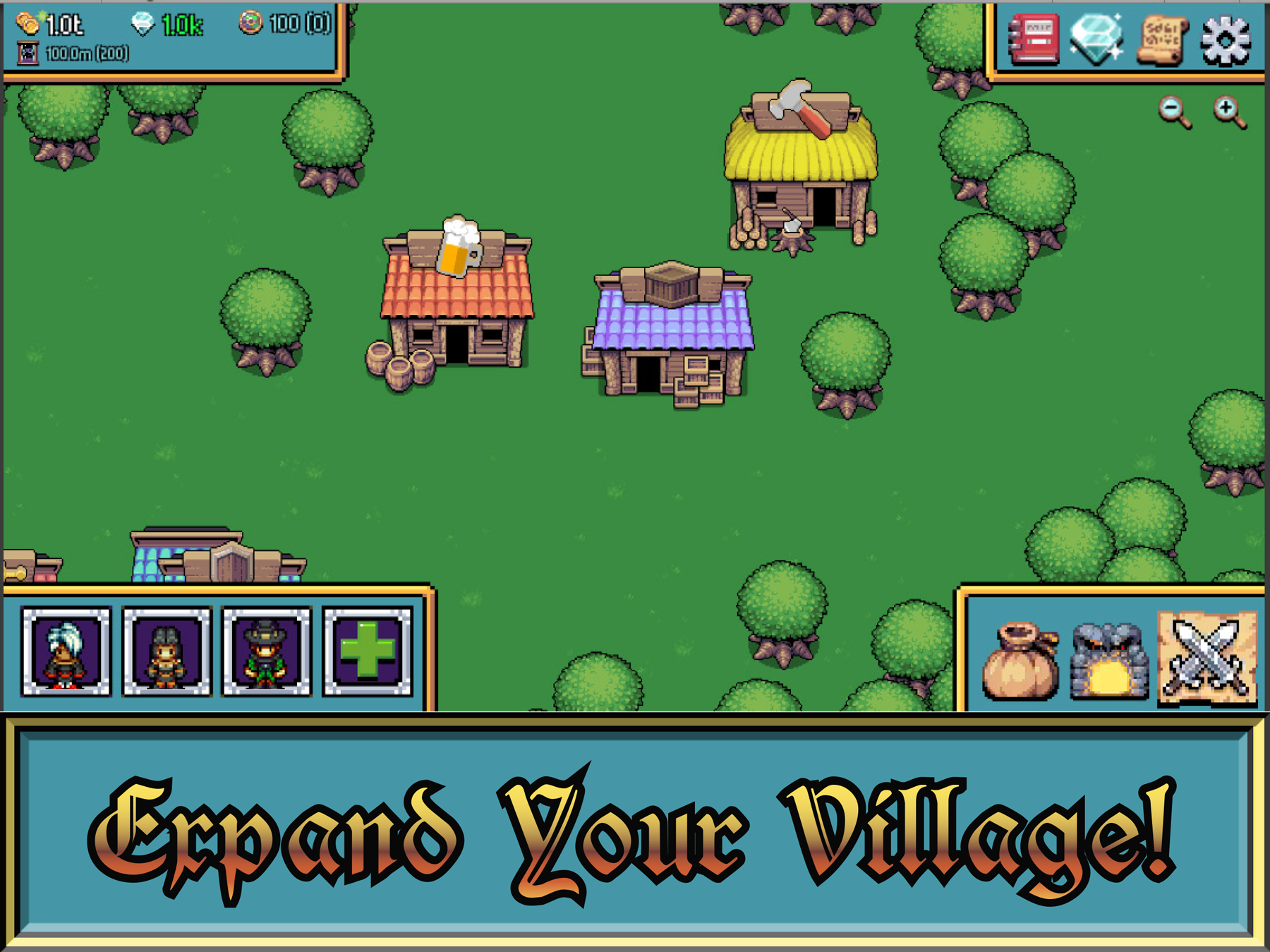 Screenshot of Wizard's Wheel 2: Idle RPG