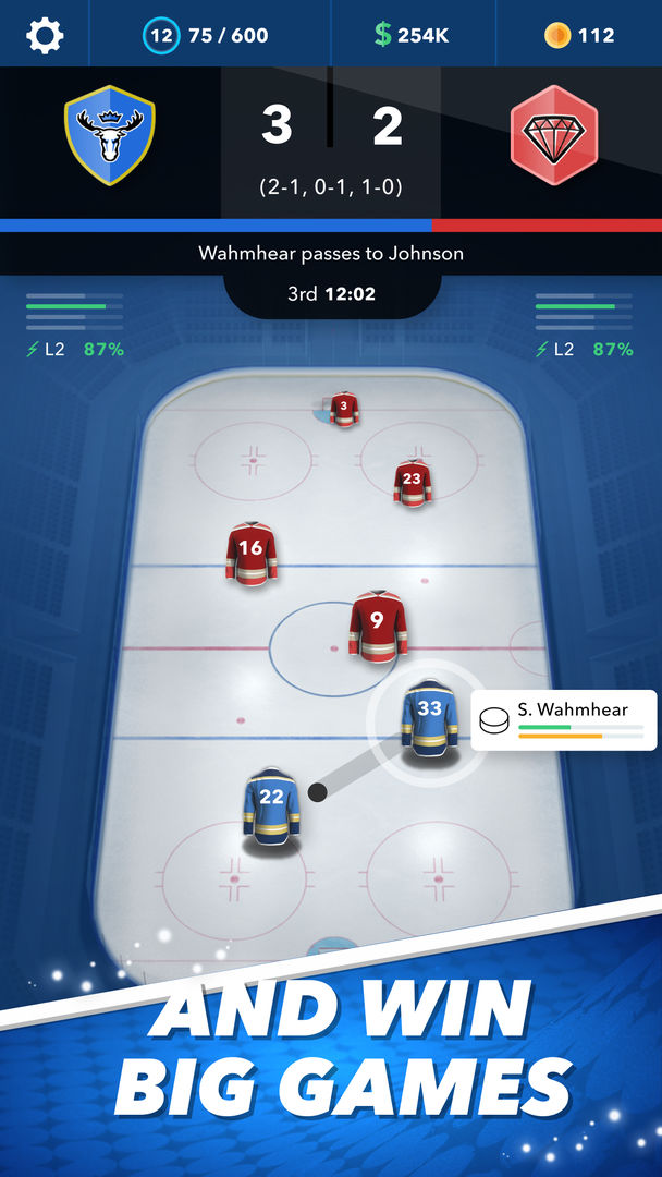 World Hockey Manager 게임 스크린 샷