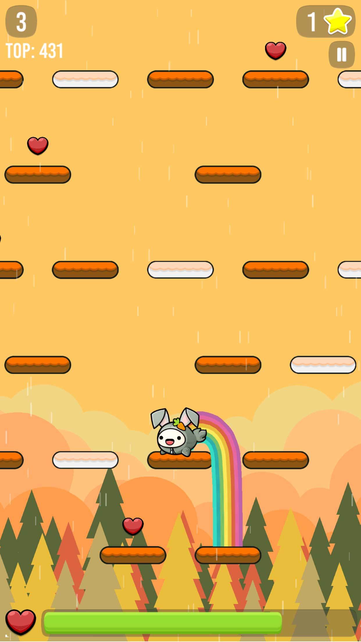 Screenshot 1 of Regenbogen springen 