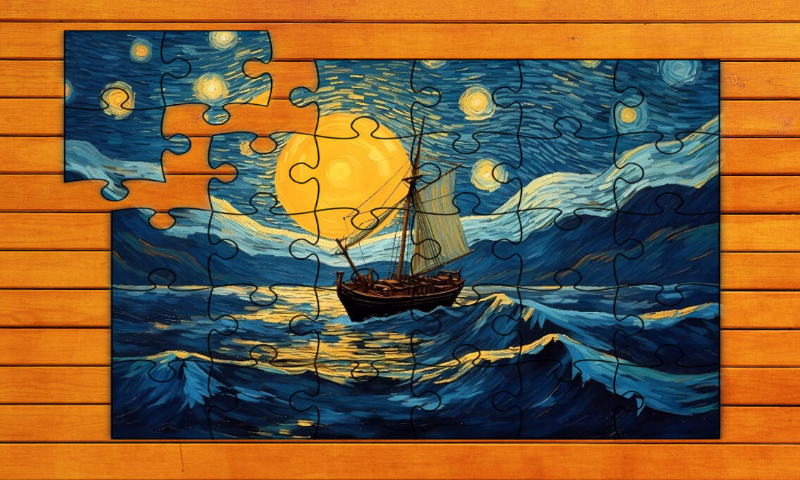 Screenshot of Van Gogh's Masterpiece Jigsaw Puzzles