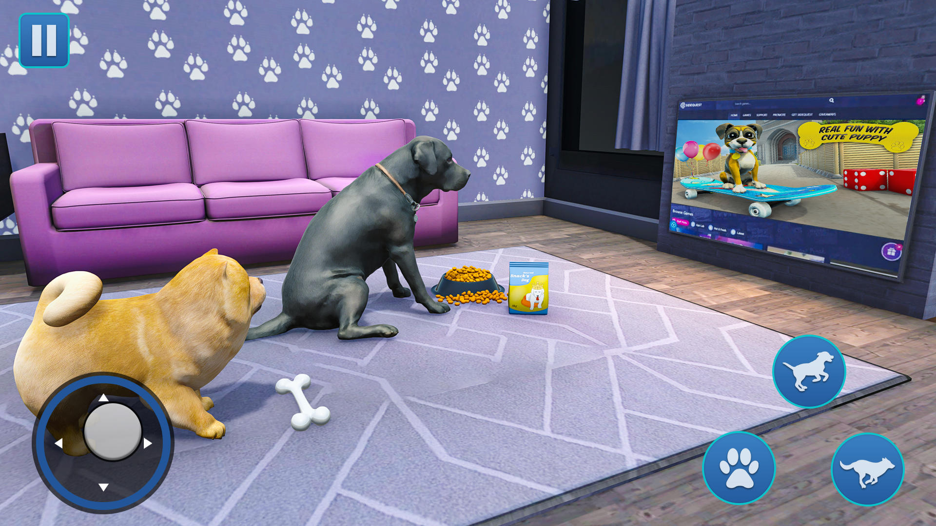 Cuplikan Layar Game Dog Sim Pet Simulator Dog Life