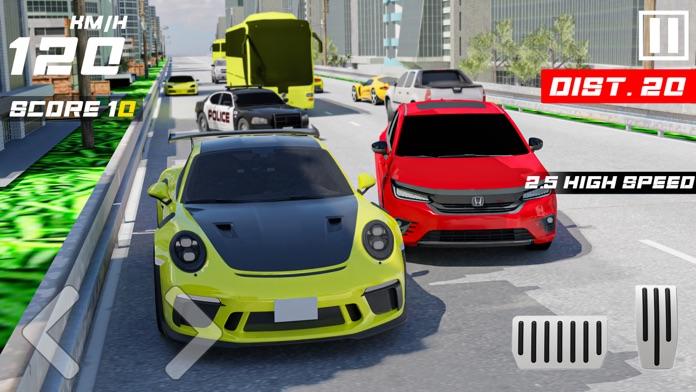 Heavy Traffic Highway Crash Game Screenshot