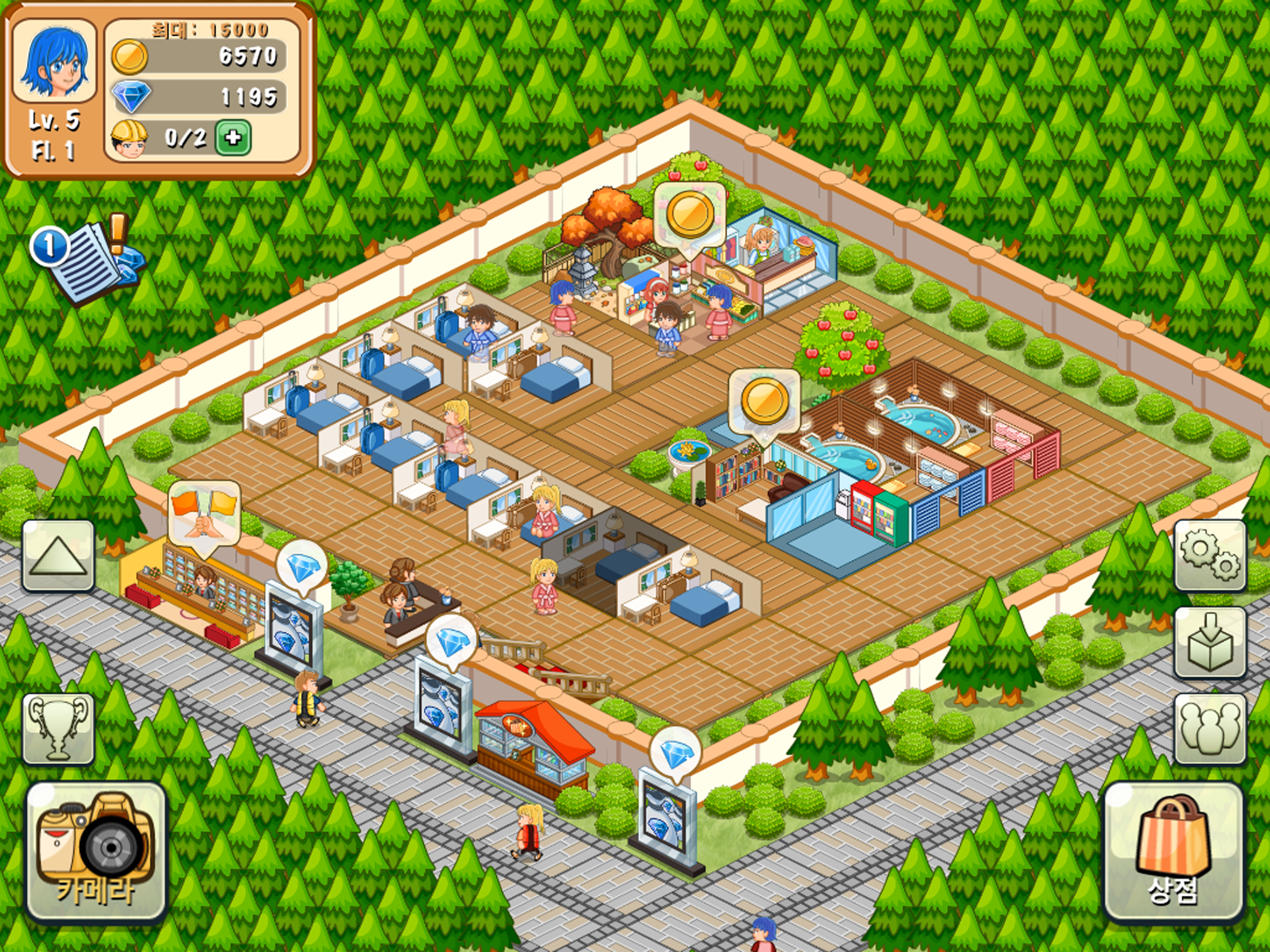 Hotel Story 호텔 스토리: 리조트 시뮬레이션 게임 스크린샷