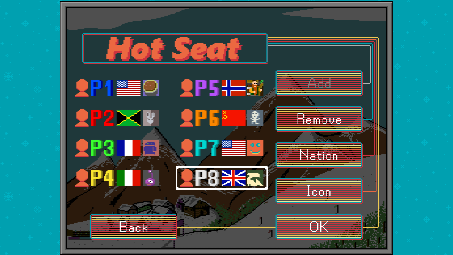 Retro Winter Sports 1986 Game Screenshot