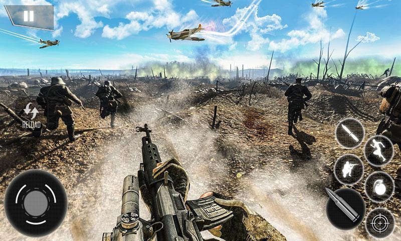 Screenshot 1 of विश्व युद्ध जीवन रक्षा: एफपीएस शूटिंग गेम 