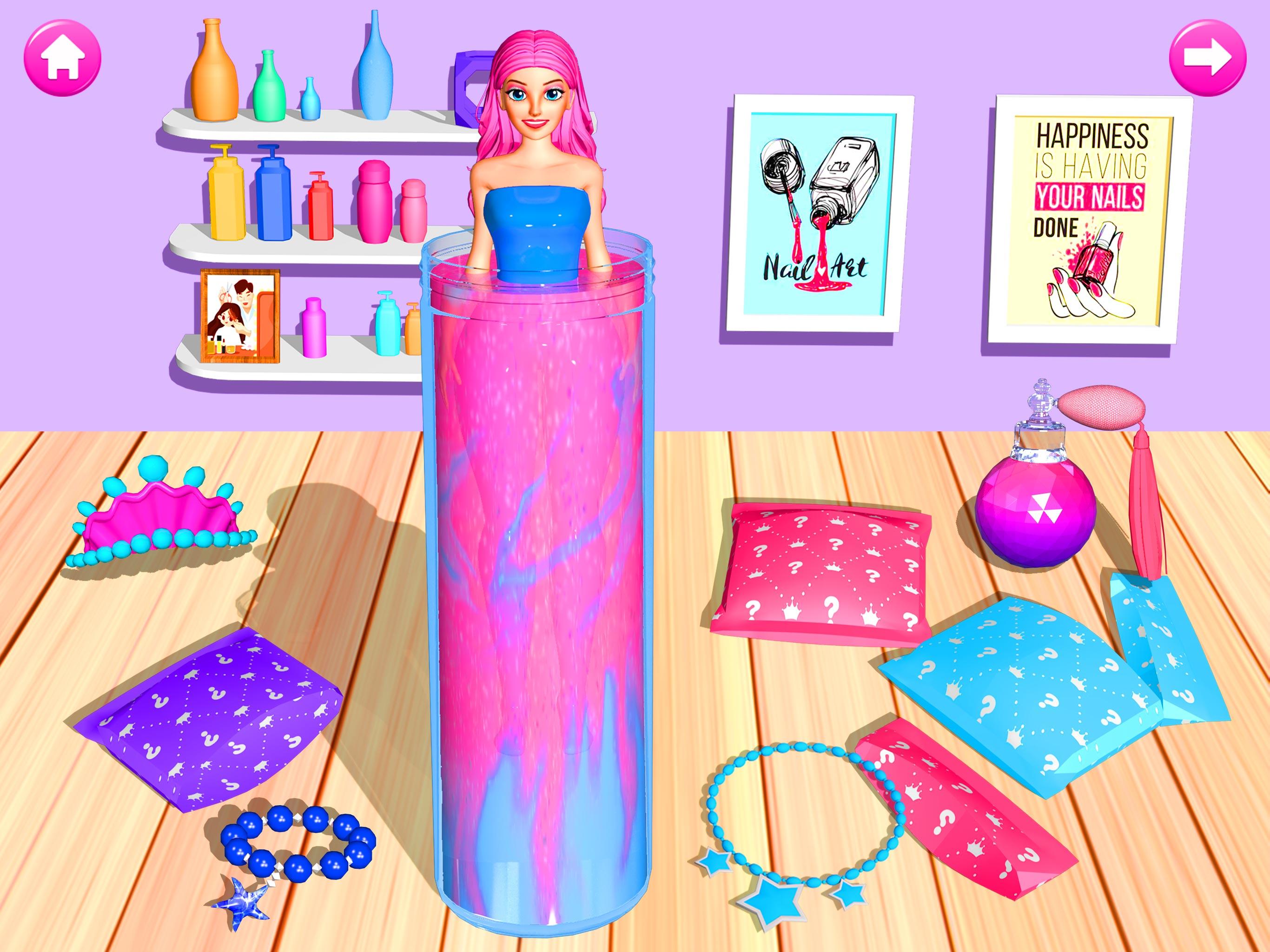 Color Reveal Doll Girl Games Game Screenshot