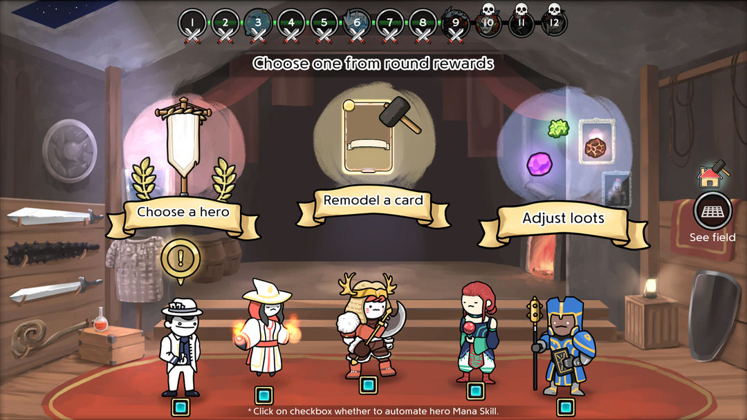 Screenshot of 3 Minute Heroes: Card Defense