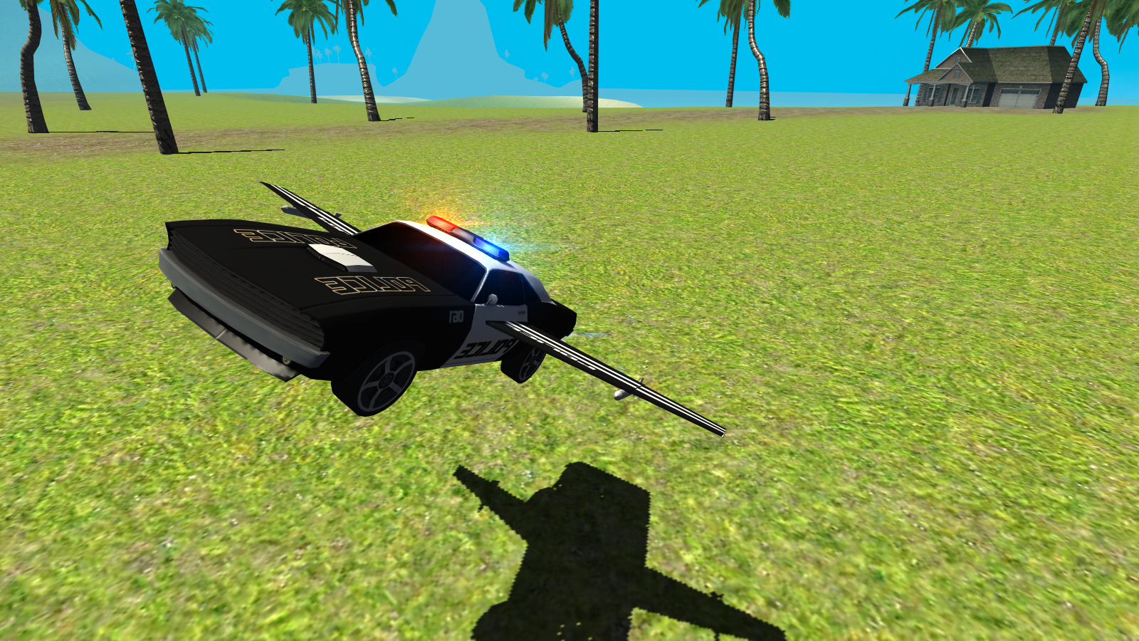 Screenshot 1 of Flying Car Free: persecución policial 1