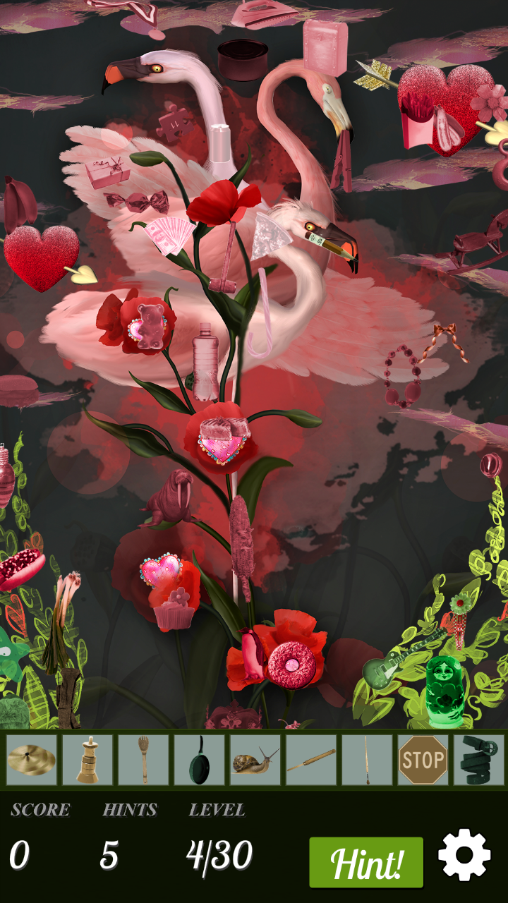 Hidden Objects - Love Birds 💖🐦 screenshot game