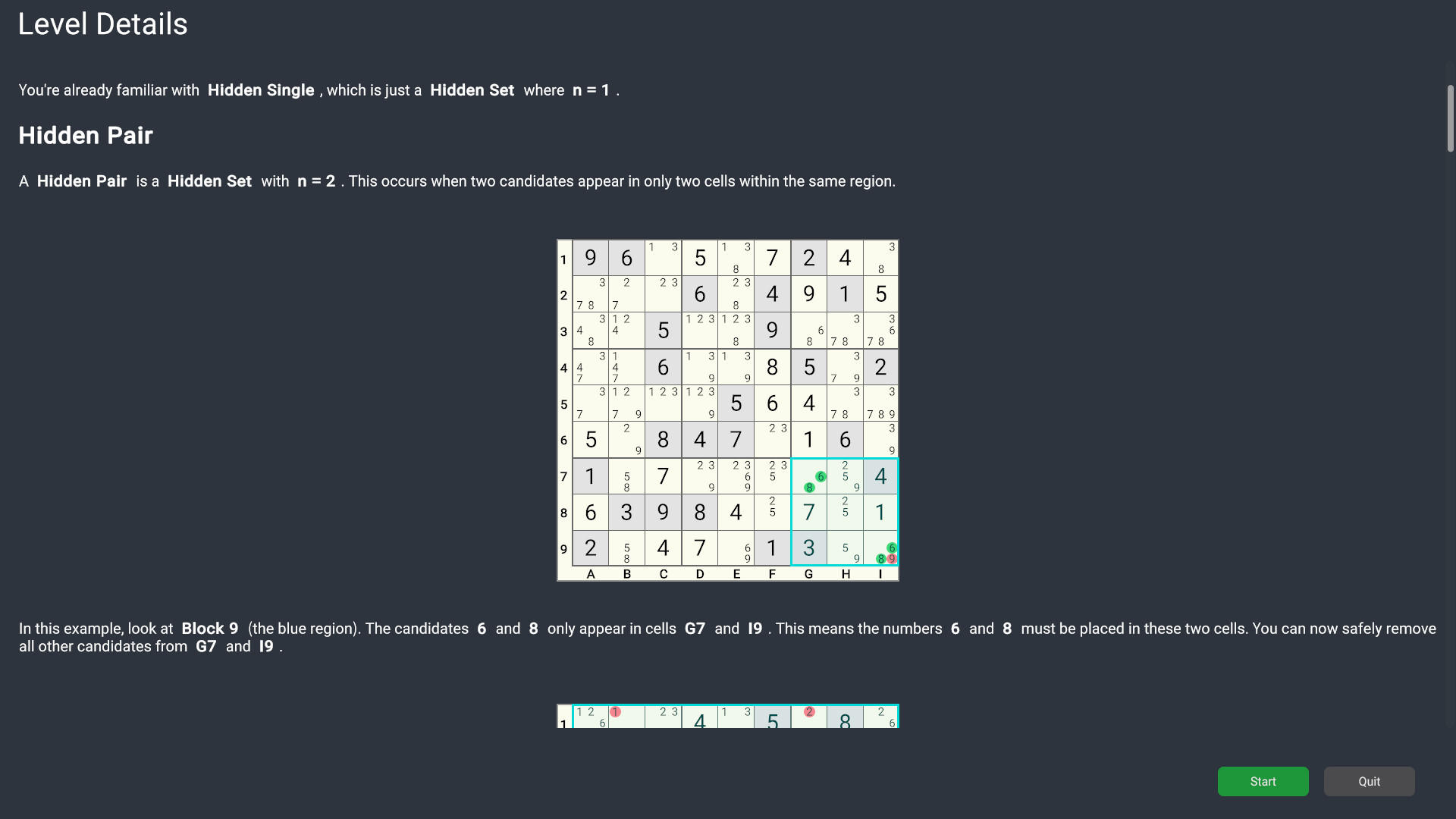 Rated Sudoku Game Screenshot