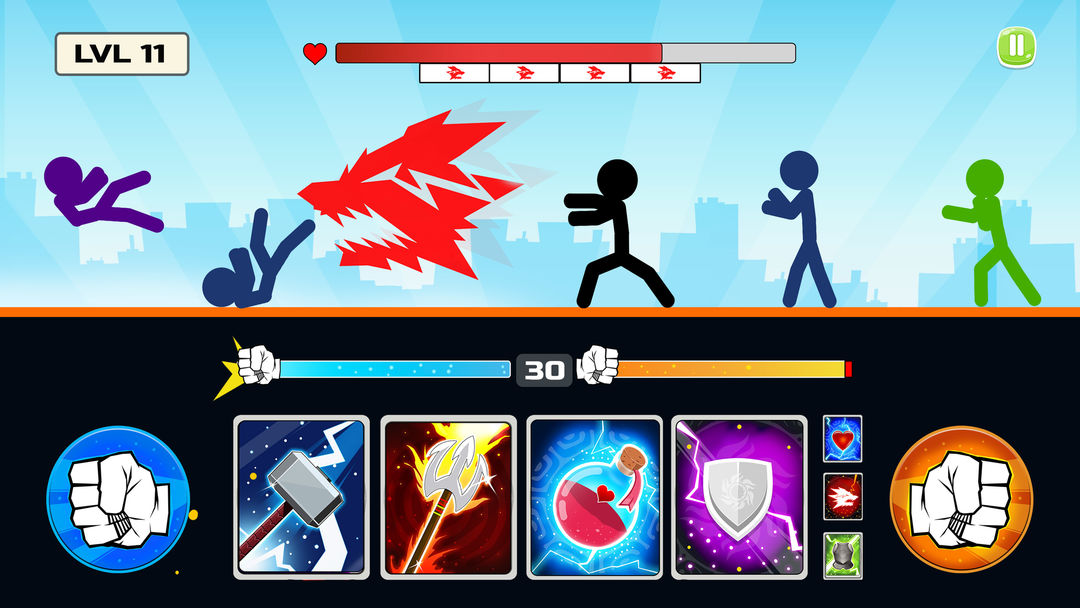 Screenshot of Stickman Fighter : Mega Brawl