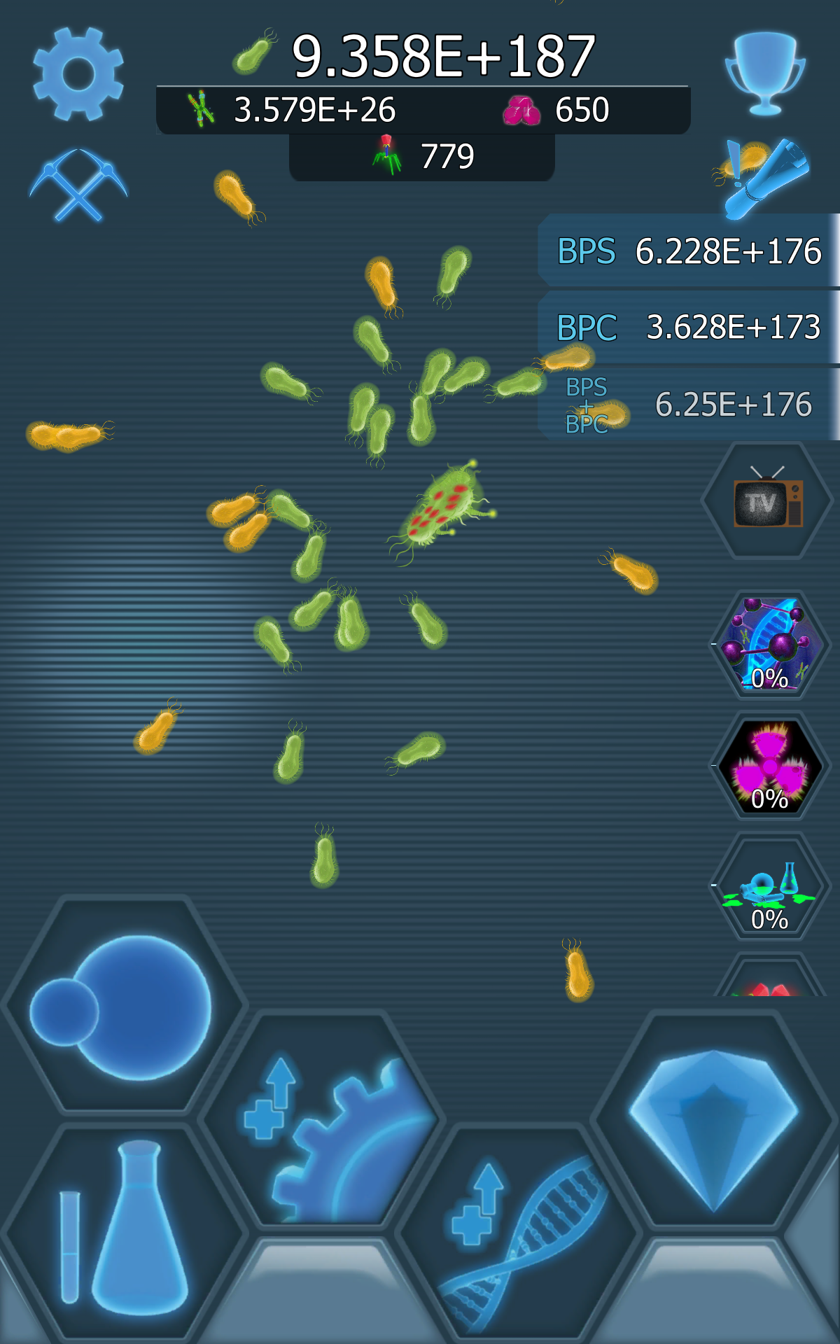 Скриншот игры Bacterial Takeover: Idle games