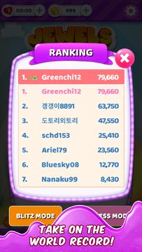 Jewels Match Blitz Game Screenshot