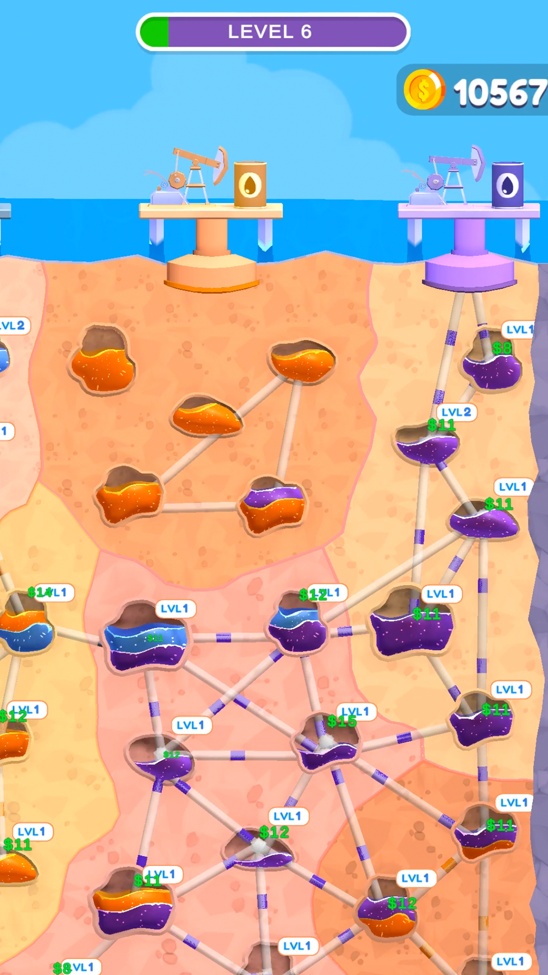Скриншот игры Oil Wells