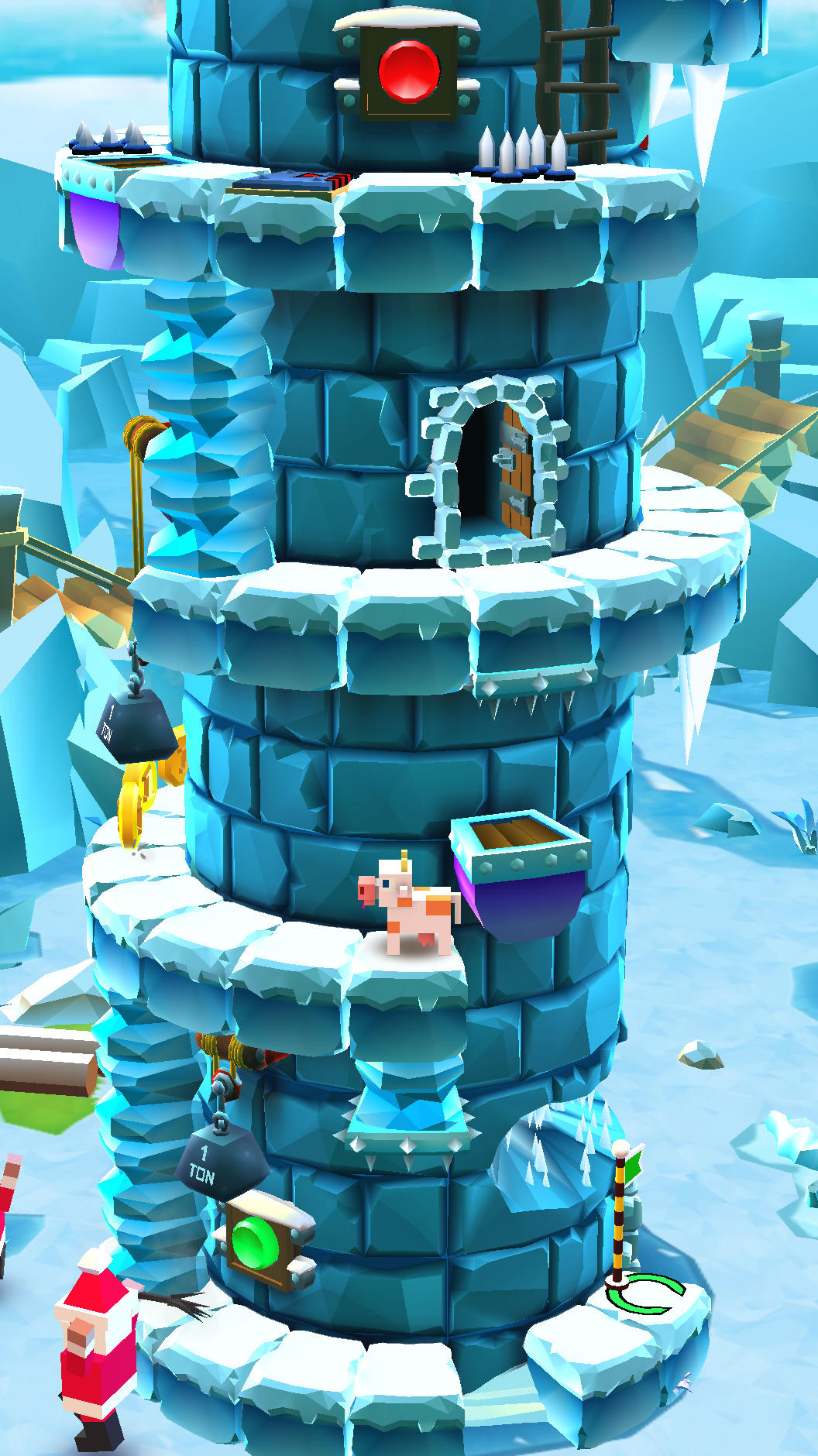 Blocky Castle: Tower Climb 게임 스크린 샷