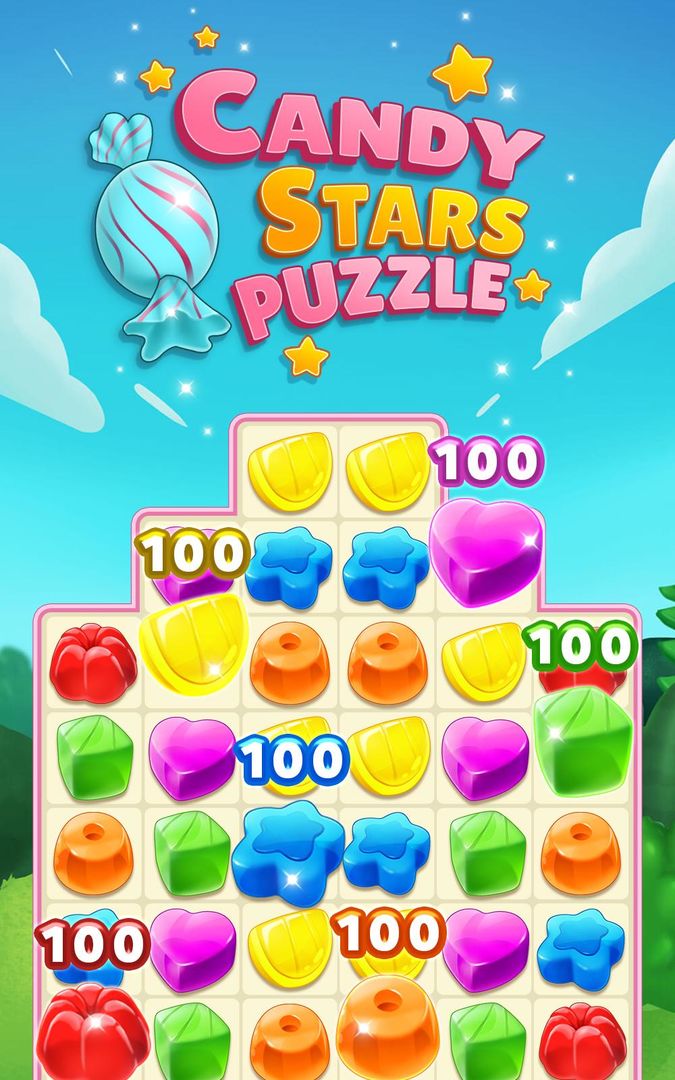 Candy Stars Puzzle screenshot game