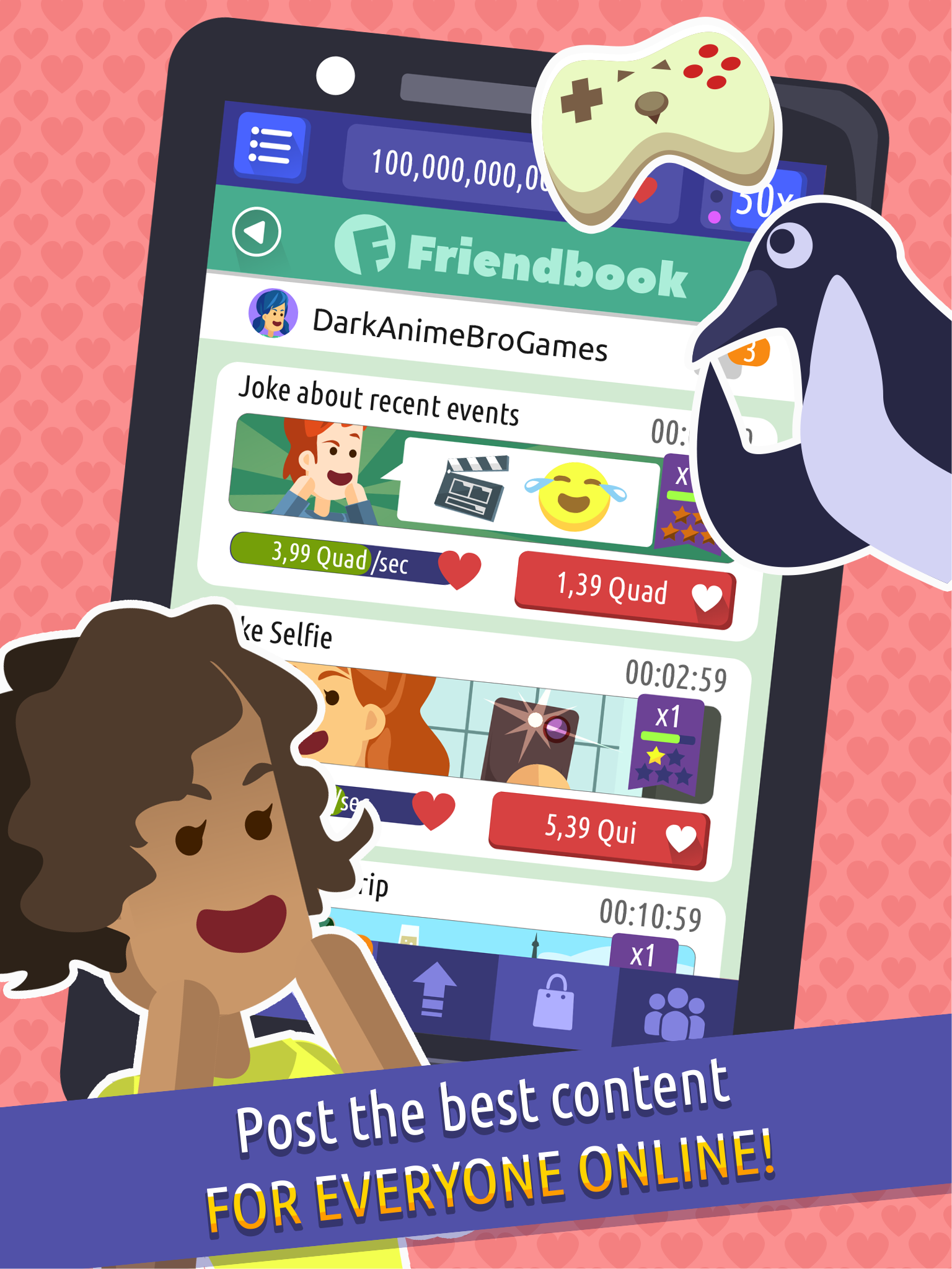 So Social - Trending Influencer Clicker Game Game Screenshot