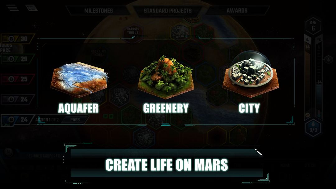 Terraforming Mars遊戲截圖