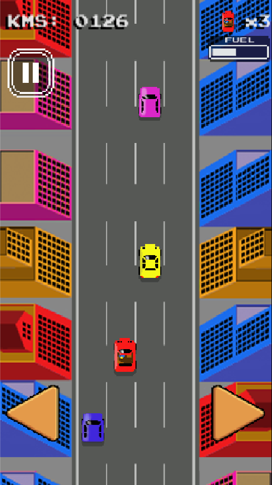 Retro Car Race ゲームのスクリーンショット