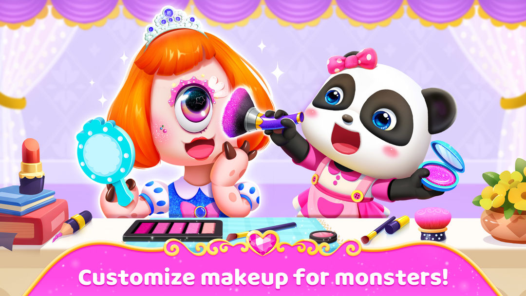 Screenshot of Little Monster's Makeup Game