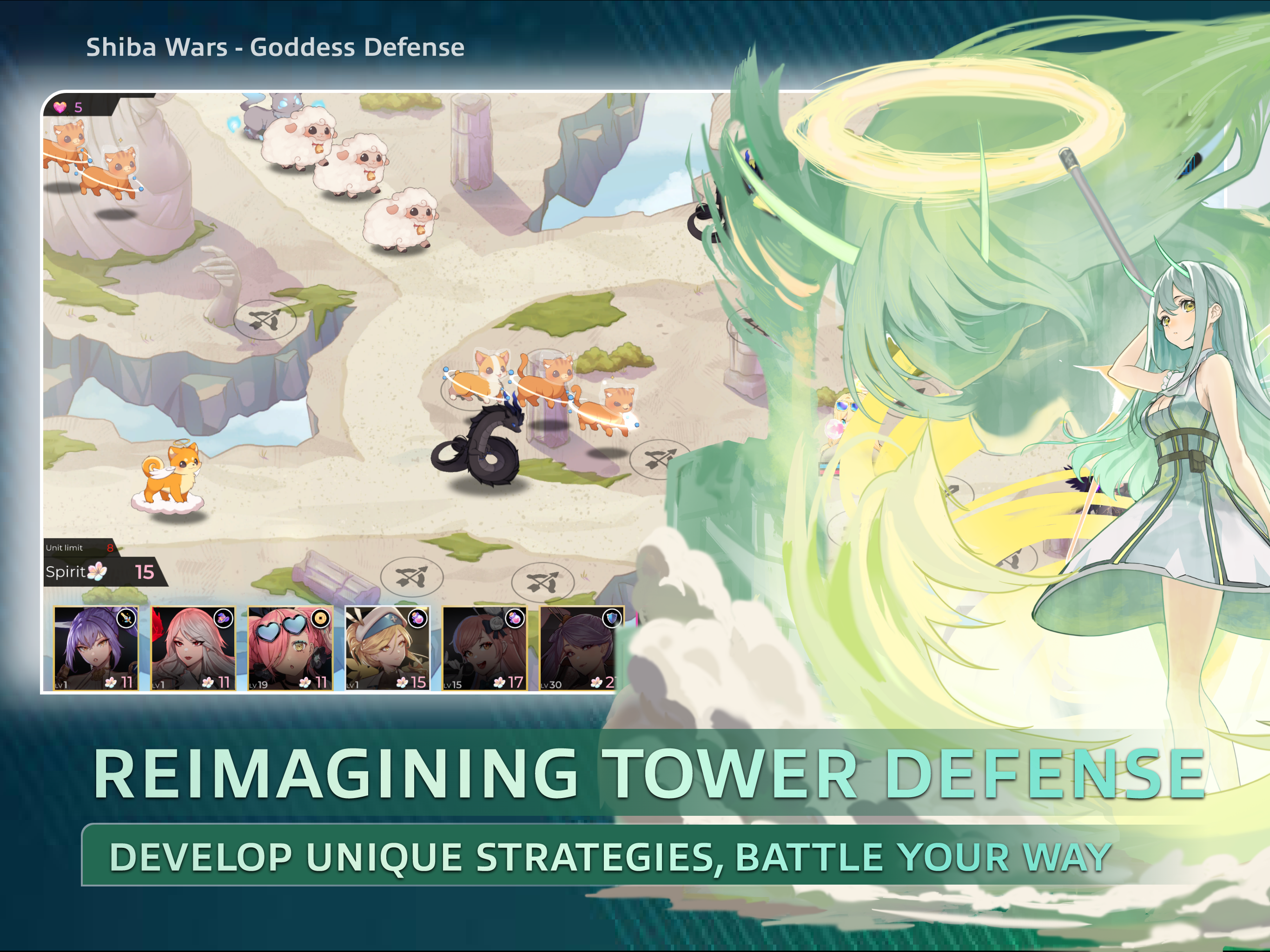 Shiba Wars: Tower Defense TD遊戲截圖